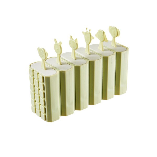WUBAYI 6 Cell Ice Lolly Moulds,Healthy Refreshing Fruit Treat Maker