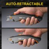 XW Dual-system Safety Utility Knife with Auto-retractable & 3-position Retractable,