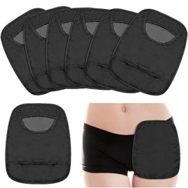 6 Fundas para Bolsas de Ostomía Cubierta de Ducha Impermeable para Ostomía Bolsas de Colostomía Ligeras y Elásticas con Abertura para Cuidado de Ileostomía (Negro)