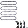 FIFCHALL [4 Pieces] 4 Inch Mini Chainsaw Chain, 4 Inch