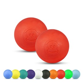 Captain LAX Massage Ball Original Lacrosse Ball Set of 2 Made of Hard Rubber with Dimensions 6 x 6 cm Suitable for Trigger Point and Fascia Massage / Crossfit