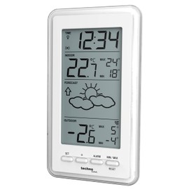 Technoline WS9130weiß Weather Station with Forecast of Weather Situation and Indoor and Outdoor Temperature, White