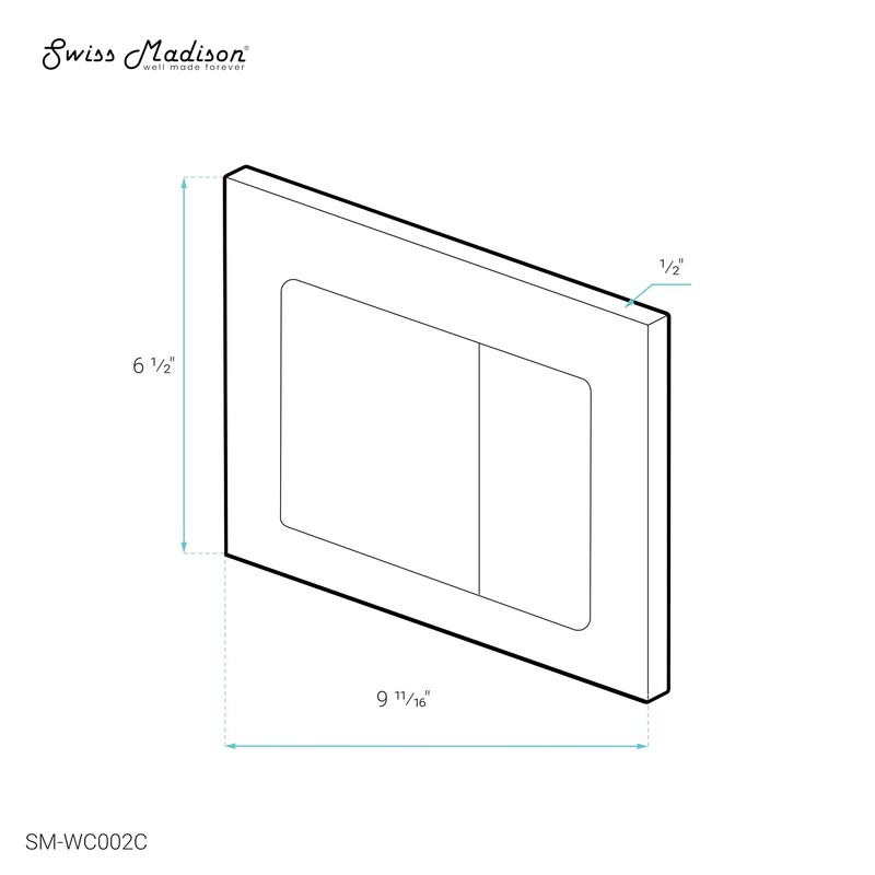 Swiss Madison Well Made Forever SM-WC002C Wall Mount Dual Flush