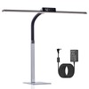 G Keni 3400 Lumen Led Desk Lamp with Clock, 25W