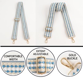 Adjustable Replacement Shoulder Strap Luggage Straps Belt Crossbody Canvas Bag Handbag Purse Strap for Women (O-style 108)