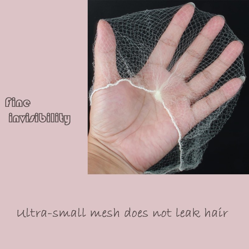 100Pcs Hair Net and Pin Set - 50Pcs 20" Invisible