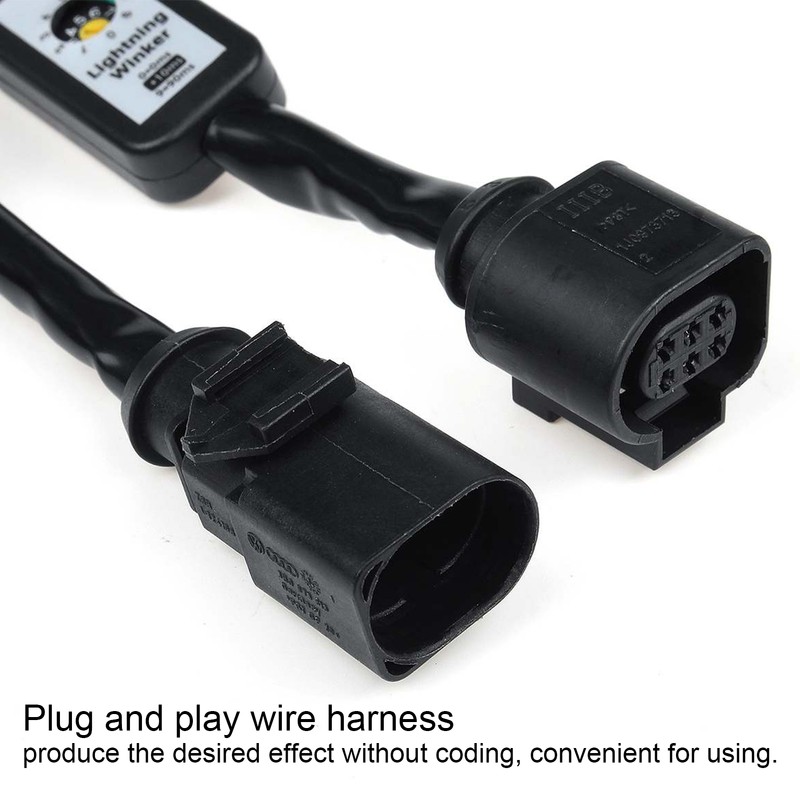 LED Tail Lights Dynamic Turn Signal Adapter Harness Blinker Module