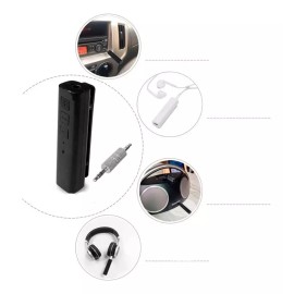 Universo en Linea Receptor Bluetooth Llamadas Y Audio Recargable Aux 3.5