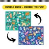 Mudpuppy Cats and Dogs Double-Sided Puzzle, 100 Pieces, 22”x16.5” –