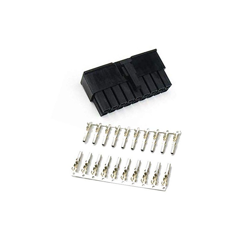 PC Power Connector, 1 x 18Pin Receptacle, 20 x Crimp