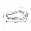 Carabiner Clip, Spring Snap Hooks, Heavy Duty Stainless Steel 304