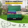 VEVOR Outdoor Storage Box, 150 Gallon Waterproof PE Tarpaulin Deck