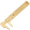 Brass Pocket Caliper with Double Scale Sliding Gauge Bead Measuring