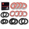 Front Rear Wheel Bearing Seals Kits 2005-2013 For Yamaha Rhino
