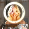 VESAUR 1X15X HD Lighted Makeup Mirror, 9" Large 5000mAh Rechargeable