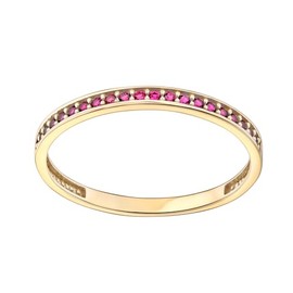Old English Jewellers 9ct Yellow Gold Ruby Eternity Band Ring size J K L M N O P Q R S (N)