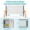 Extra Large Black Expandable Roll Up Dish Drying Rack Up
