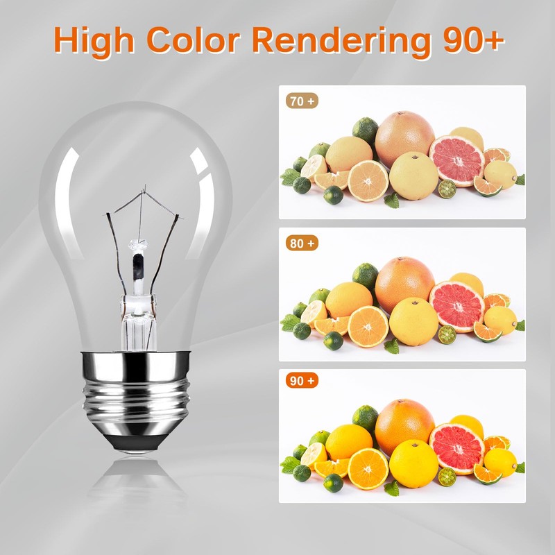 Brtstiun Dimmable Microwave Light Bulbs 2 Pack 40 Watts Oven