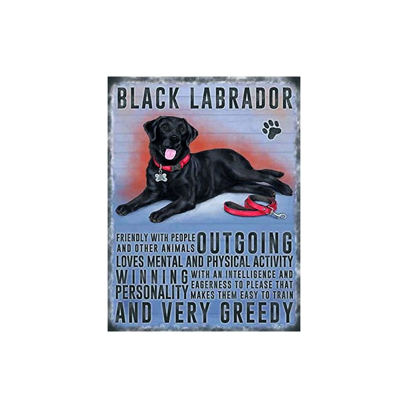 Vintage Style Retro Metal Sign Dog Lovers Owners Gift Tin