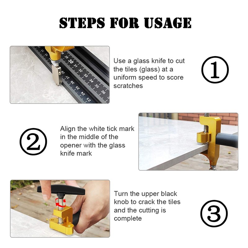 Tile Cutter Hand Tool, 2 in 1 Glass Tile Cutter