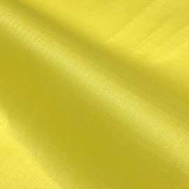 Water Resistant Ripstop Fabric Waterproof Material Lightweight Nylon - Yellow (Price Per Metre)