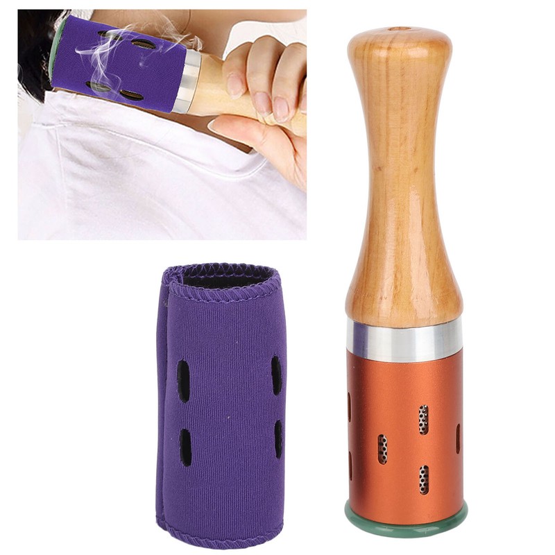 Body Warm Moxibustion Rod Long Handle Rotation Handheld Moxibustion Massaging