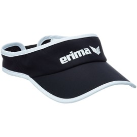 Erima Casual Basics Performance Visor, Black/White, Size 58