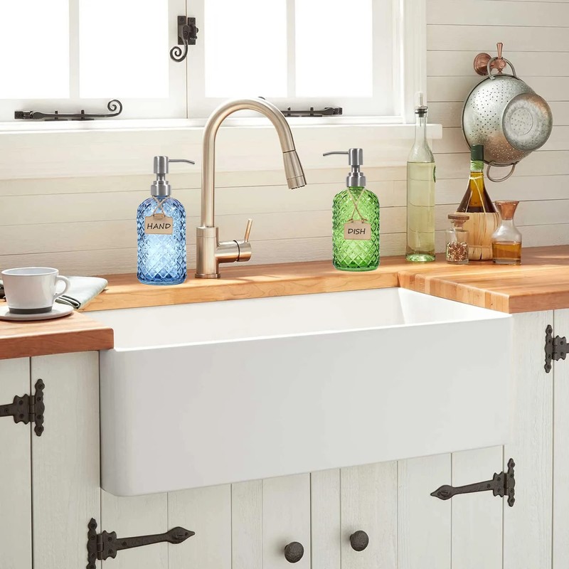 Funly mee Bathroom & Kitchen Glass Hand and Dish Soap