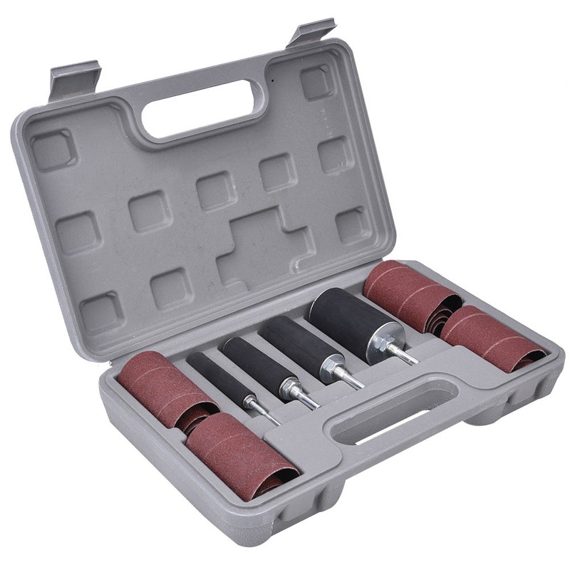 Sanding Drum Sleeve Kit Metal Wood Polishing Tool Woodworking Abrasive