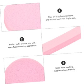 Baluue 60pcs Compressed Facial Cleaning Wash Puff Sponges Versatile Cleansing Pads for Deep Clean Travel-friendly Easy to Carry for Family and Business Trips