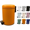 KW Soft Shade Small Round Pedal Bin 3ltr (Orange, 3