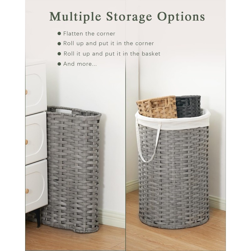 SETVSON Laundry Hamper with Lid Laundry Basket with Lid 19.0