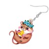 Acrylic Cute Mouse Rat Earrings Dangle Anime Funny Animal Jewelry