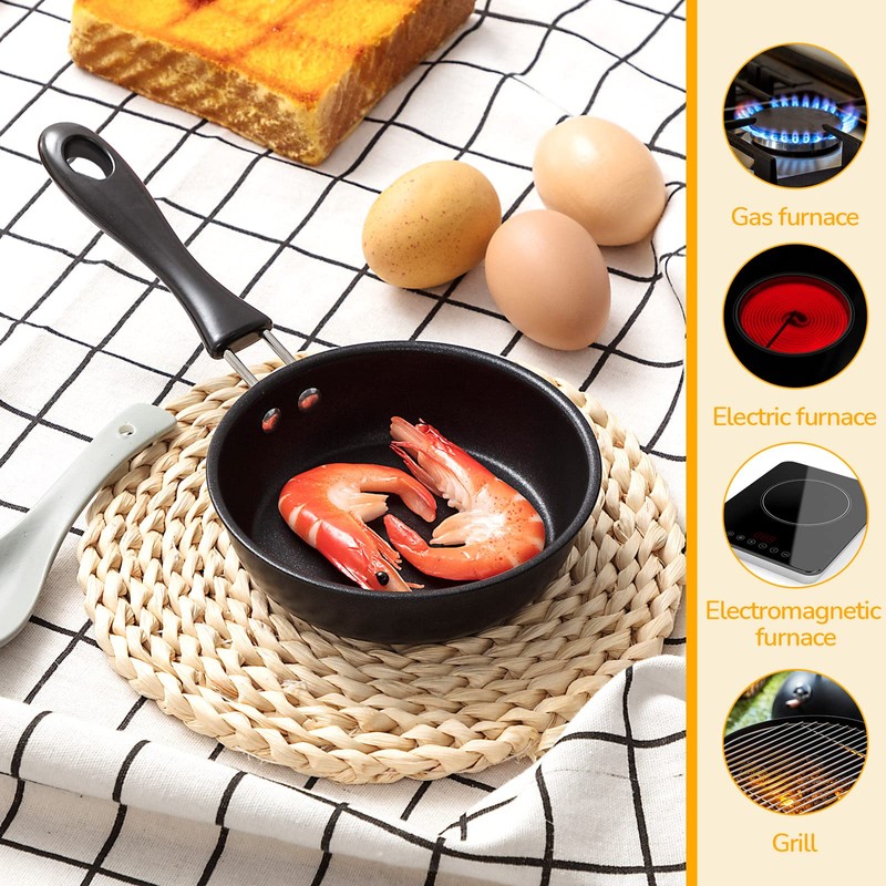 Tessco for you 2 Pieces One Egg Frying Pan, Mini