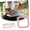 BIUDECO 1pc Stylish Double-Row Drill Watch Case Cover Anti-Shock Protective
