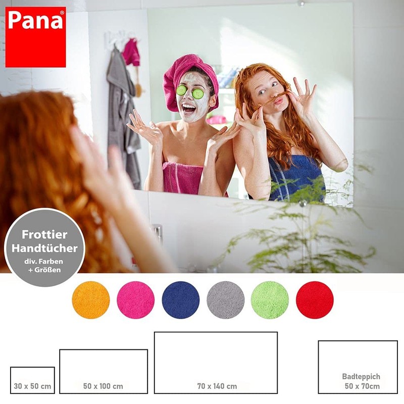 PANA Jasmina Terry Towel Set, Soft Bath Mat, 100% Cotton,
