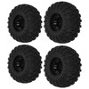4Pcs RC Wheels And Tires Set 125mm Front Rearwheels with