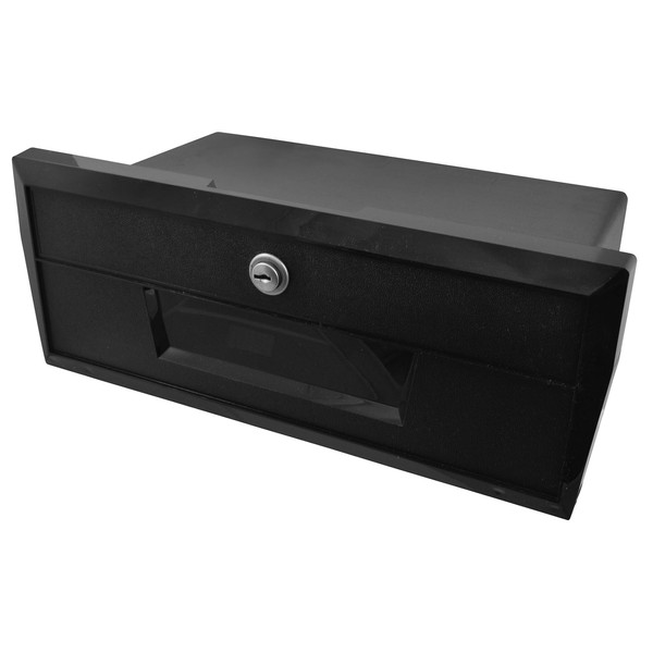 Attwood 2638-1 Standard Lightweight Lockable Replacement Boat Glove Box with Keys, One size