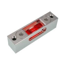 Bar type high-precision level, high-precision aluminum alloy metal adjustable level, bubble square bar type luminous magnetic multi specification ruler (90x21x25mm)