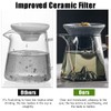 Ouliget Filtro da caffè in pietra ceramica, gocciolatore giapponese non