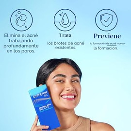 Gel de Tratamiento para el Acné Differin, Suministro de 60 Días, Tratamiento Retinoide para la Cara con 0.1% de Adapaleno, Cuidado Suave de la Piel pa