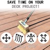 7" Decking Paint Brush with 60" Long Handle,Deck Stain Applicator