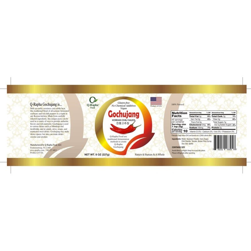 Q-Rapha Premium Korean Doenjang (17.9) and Gochujang (19.9) - 2