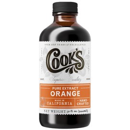 Cook's Pure Orange Extract From Florida Oranges | For Ice Cream, Cakes, Breads, Cookies and Drinks, 32 oz