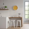 Crosstime 10 Inch Yellow Wall Clock with Big Numbers -