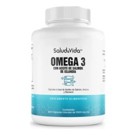 Omega 3 De 200 Cápsulas Con Salmón De Islandia, Epa Y Dha Sin Sabor