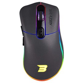 BraZen Esports PRO RGB Ergonomic Gaming Mouse, Wired Gaming Mouse 7000 dpi, RGB Light, High Speed 2.0 USB Connectivity with 3.5Jack, Multi Button Mouse with 6 Buttons