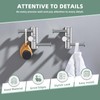 Suyar Towel Hooks for Bathroom, SUS 304 Stainless Steel Robe