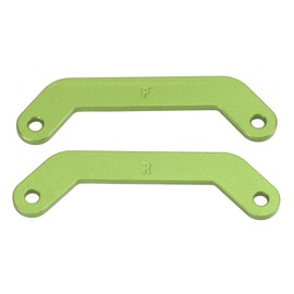 2Pcs Aluminum Alloy Front Rear Bulkhead Tie Bar for Traxxas 1/10 MAXX 2.0 RC Car Parts Green
