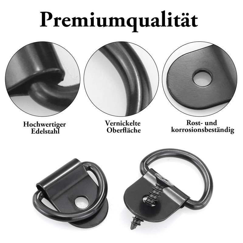 AMANDELIZABE Pack of 22 D Construction Ring Lashing Eyelets Stainless